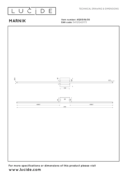 Lucide MARNIK - Wandlamp - LED Dimb. - CCT - 1x18W 2700K/4000K - Handbewegingssensor - Zwart | Premium - technisch